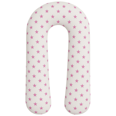 Подушка для беременных U-образная 300 см Подушкино звёздочки розовые